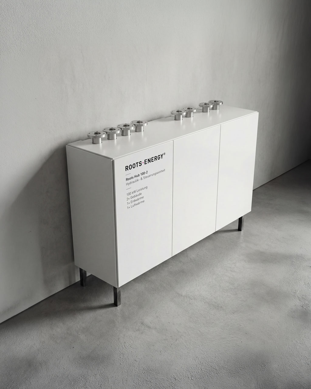 Roots·Hub, prefabricated hydraulic and control module